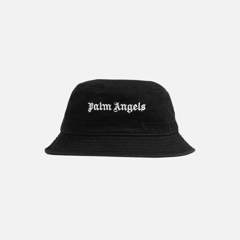 Palm Angels Classic Logo Bucket Hat - Black