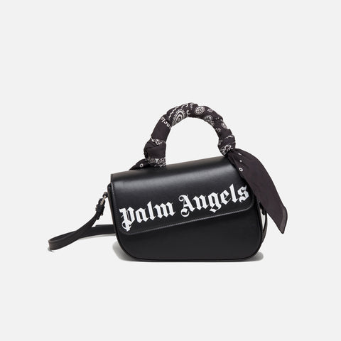 Palm Angels Bandana Handle Crash Bag - Black