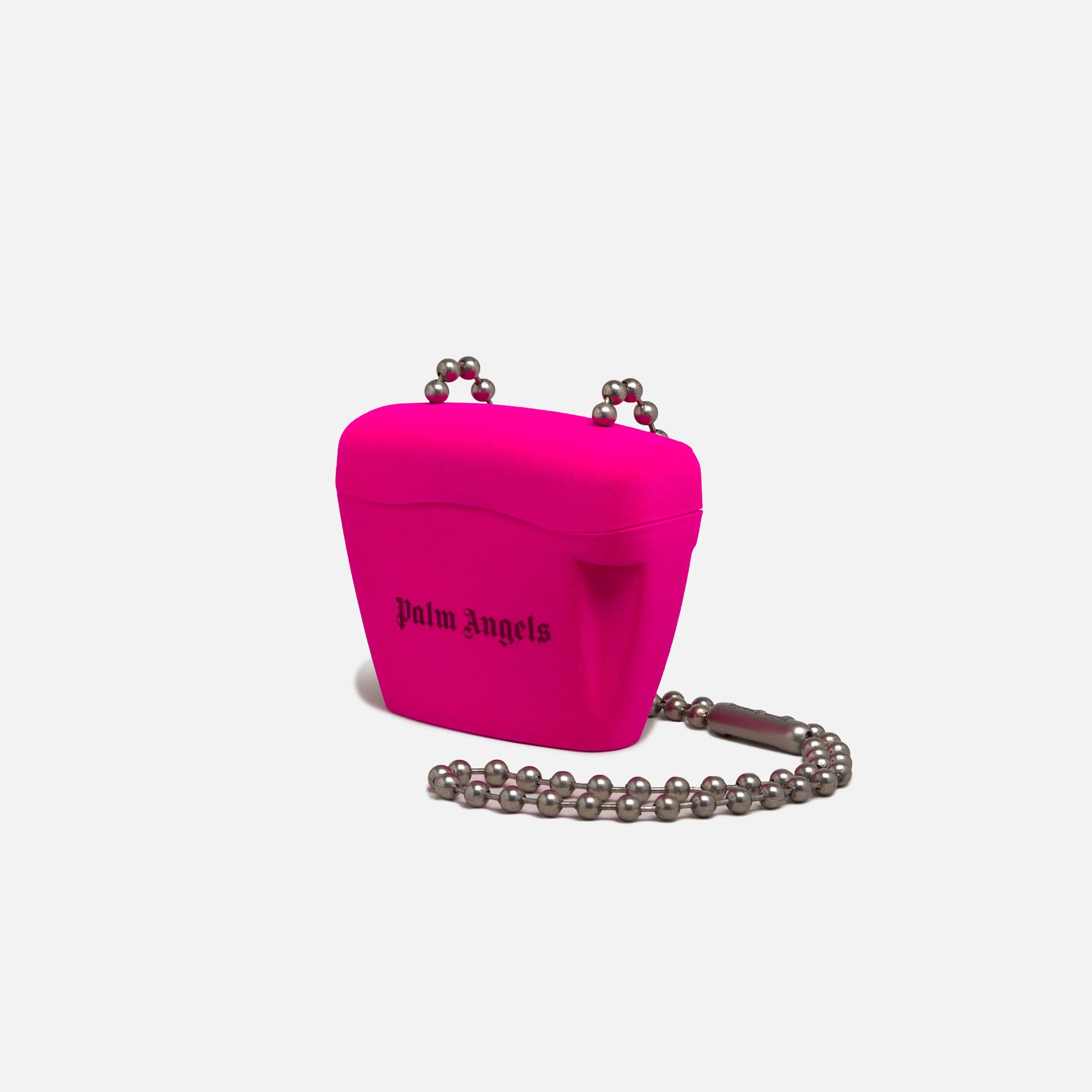 Palm Angels Flock Mini Padlock Bag - Fuchsia