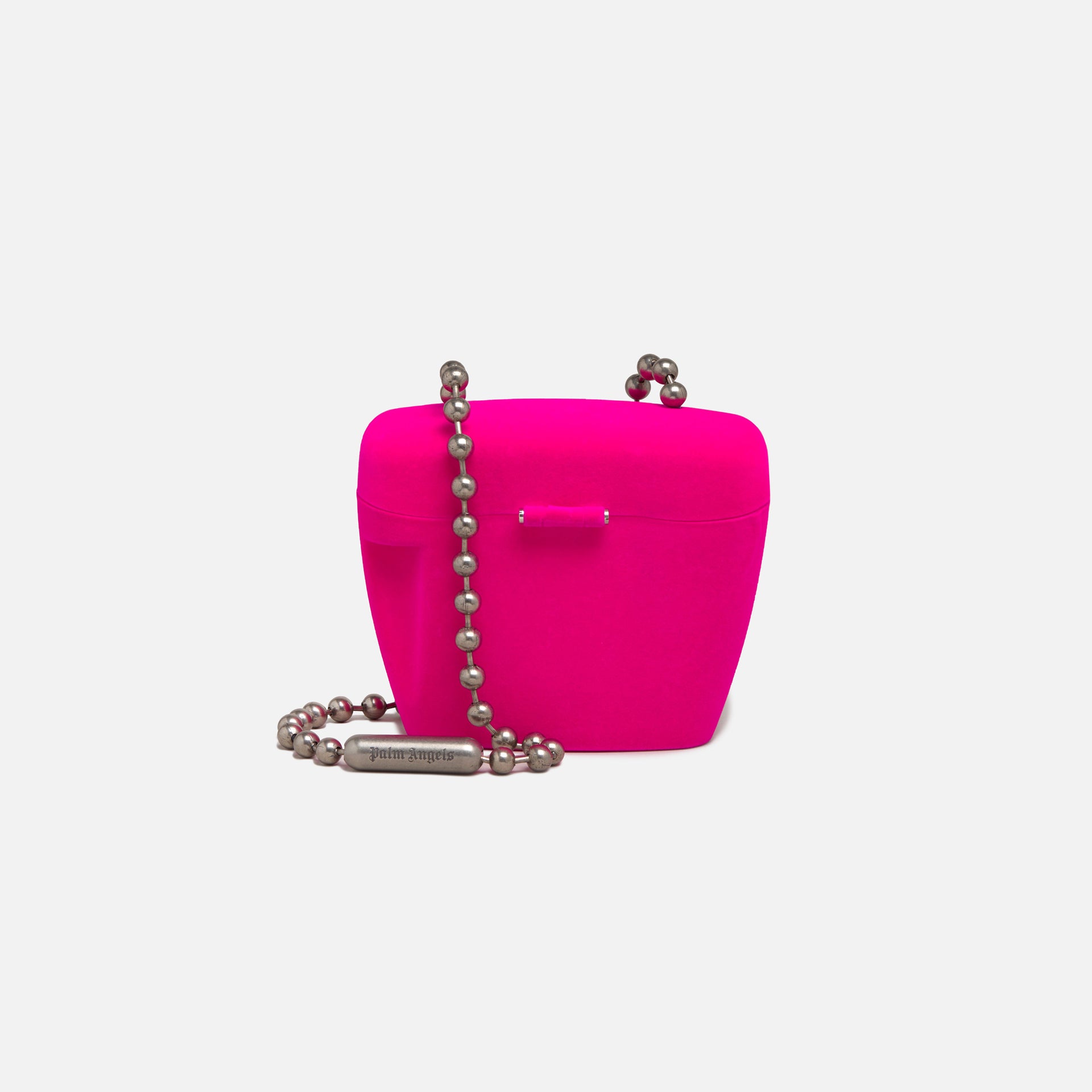 Palm Angels Flock Mini Padlock Bag - Fuchsia