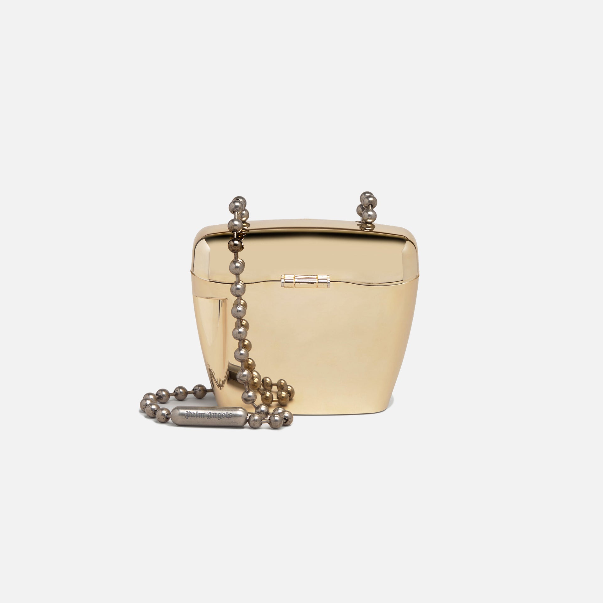 Palm Angels Metal Mini Padlock Bag - Gold