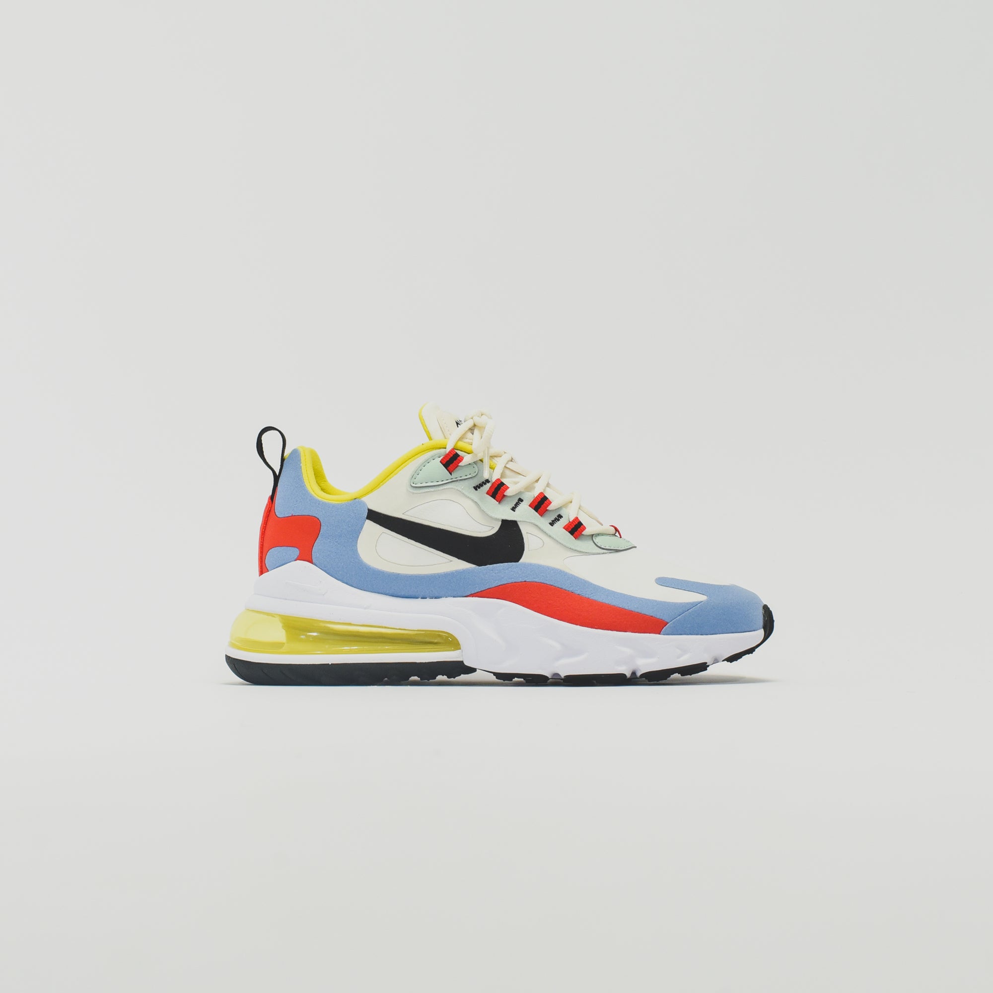 Nike air max 270 react shoes - phantom / discount university gold - university red