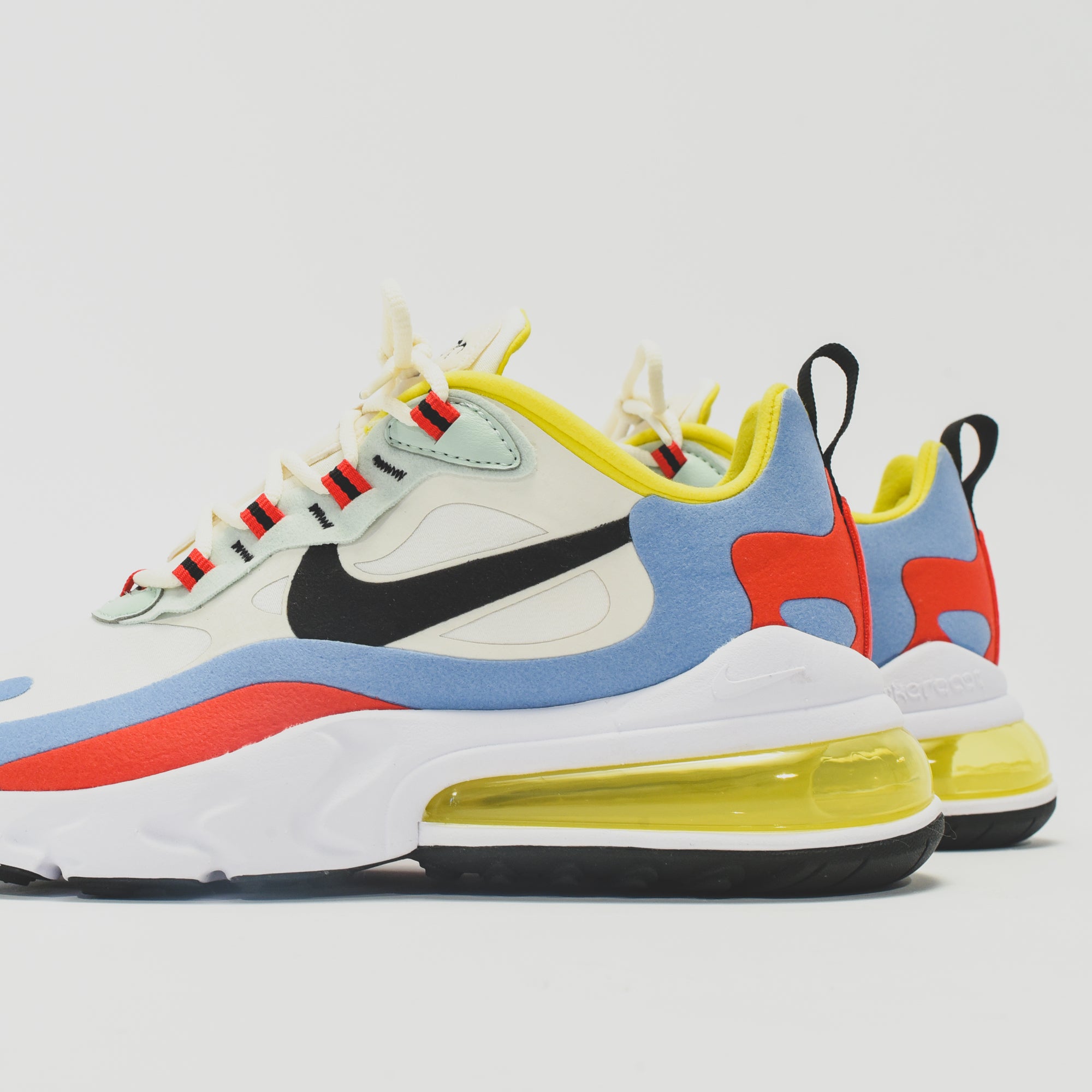 nike air max 270 react phantom gold & university red