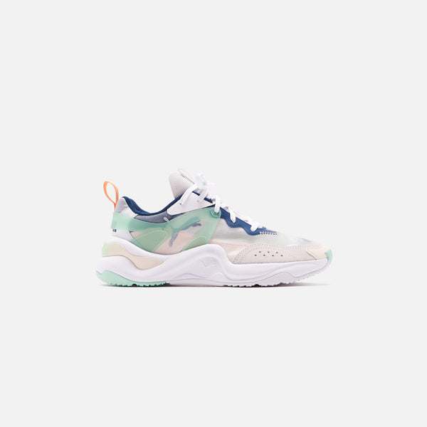 Puma WMNS Rise White Mist Green Cantaloupe Kith