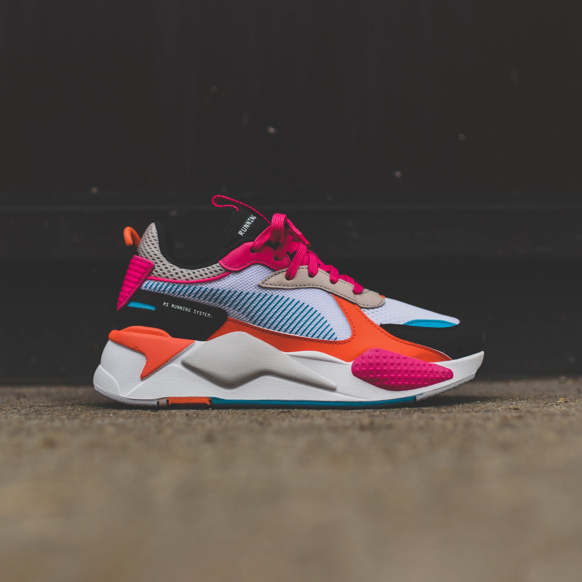 Puma WMNS RS X Toys White Black Fuchsia Purple Kith