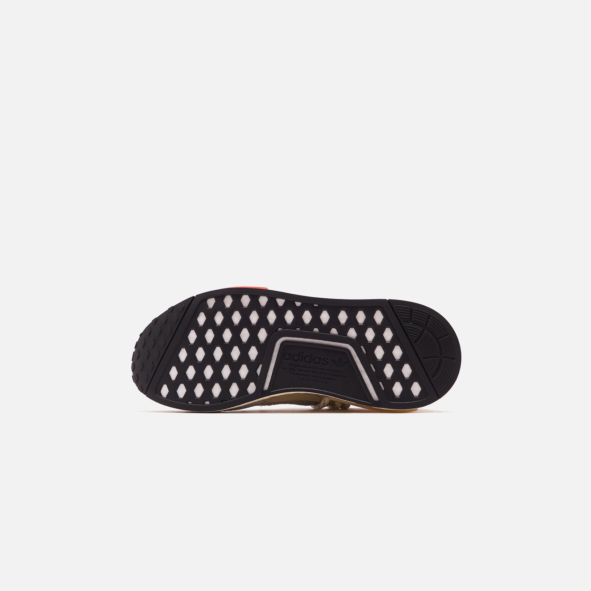 adidas x Pharrell NMD HU - Sesame / Sand / Bright Red