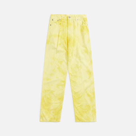 R13 Damon Pleated Wide Leg - Pale Yellow