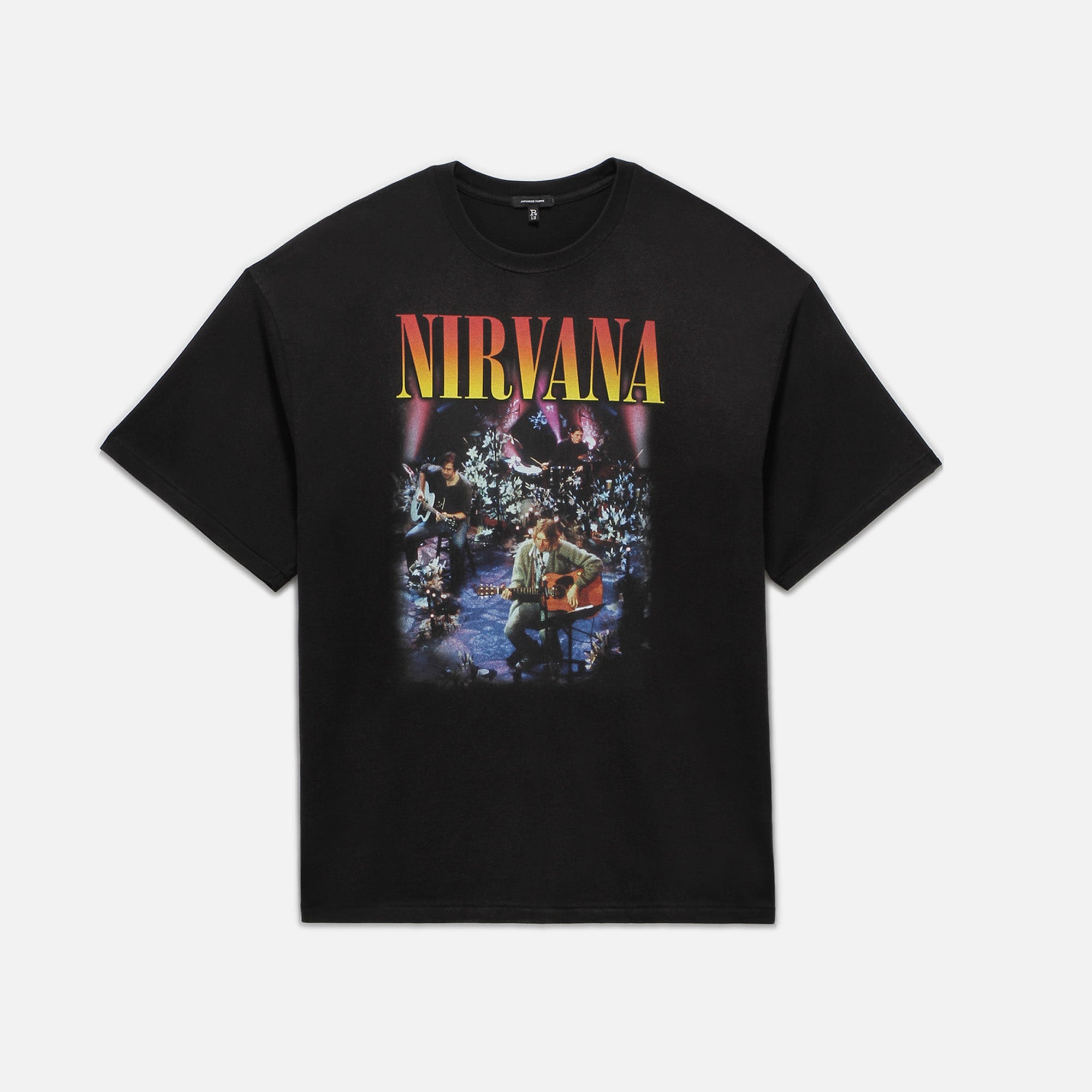 R13 Nirvana Concert Oversized Tee Black Kith