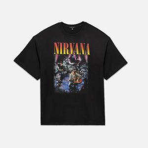 R13 Nirvana Concert Oversized Tee - Black