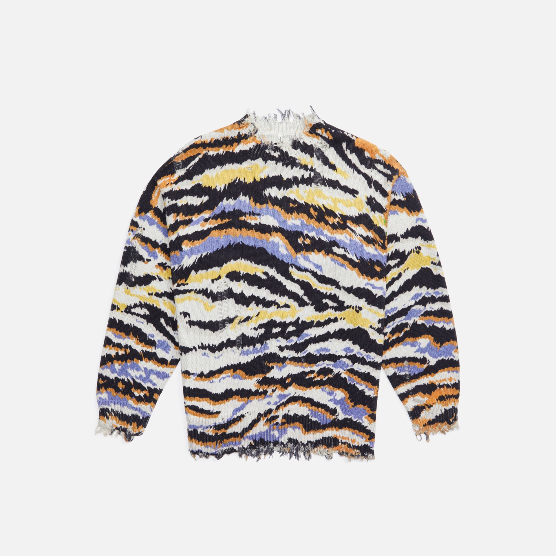 R13 Sweater - Multi Zebra Print