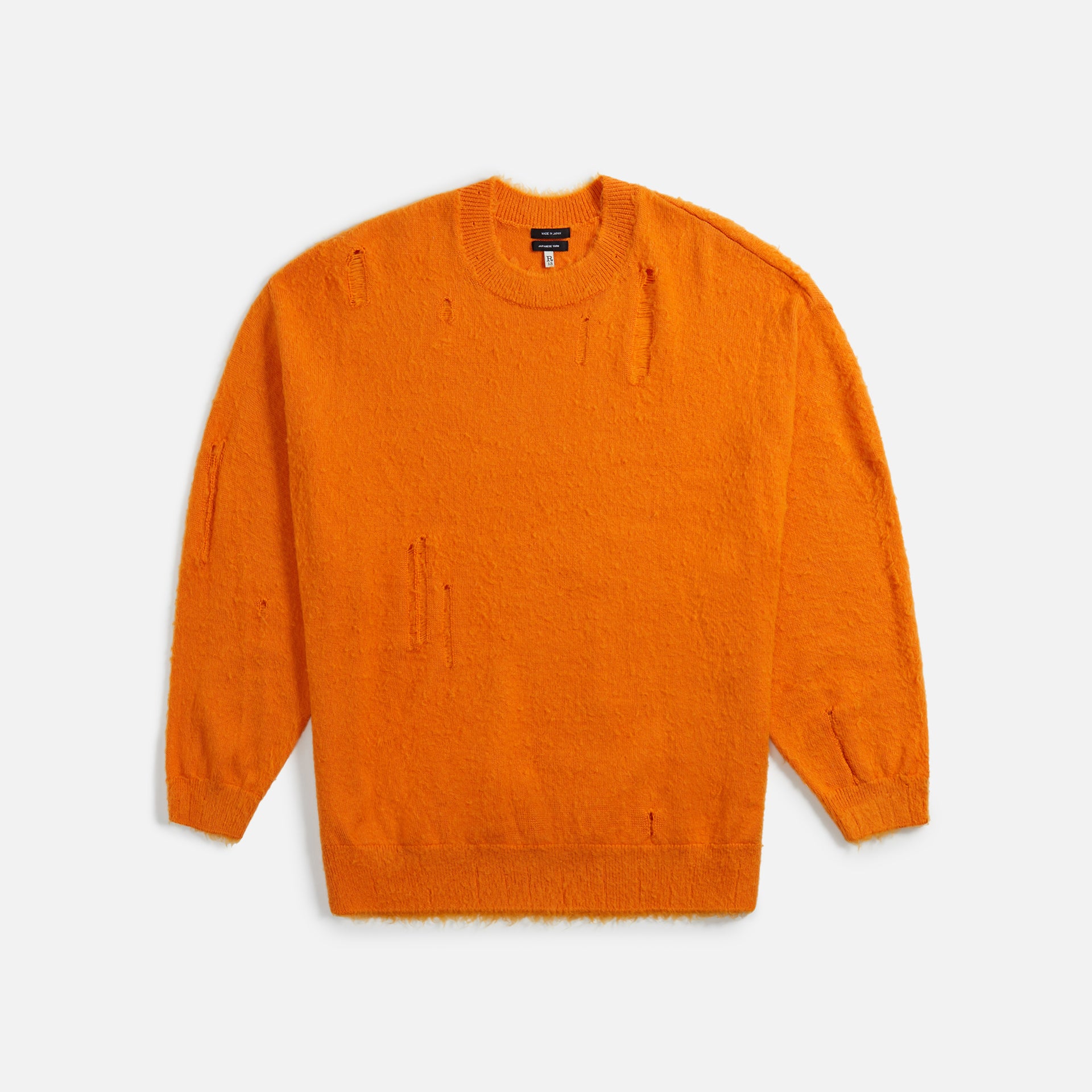 R13 Shaggy Oversized Sweater - Orange