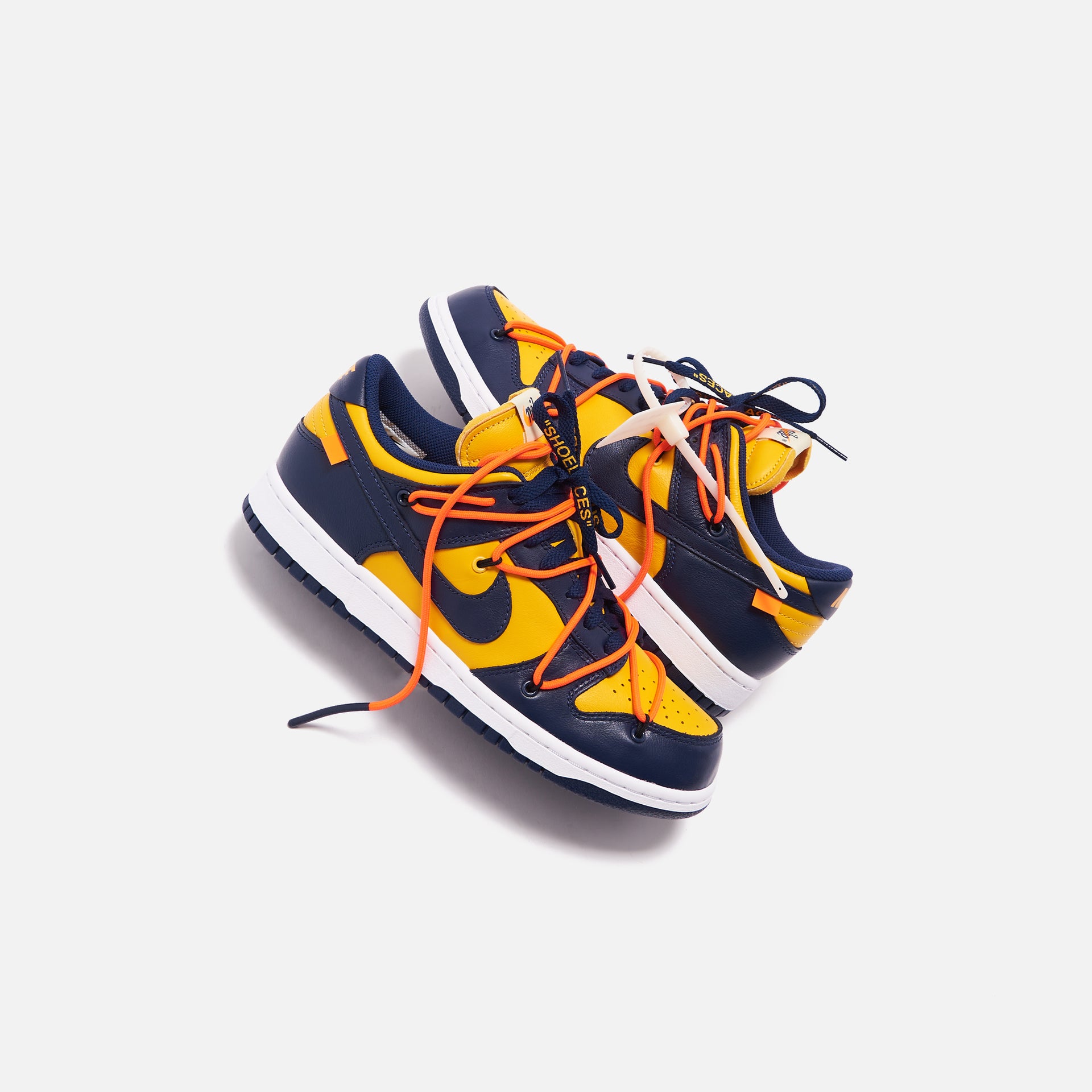 Nike x Off-White Dunk Low Leather - University Gold / Navy / White