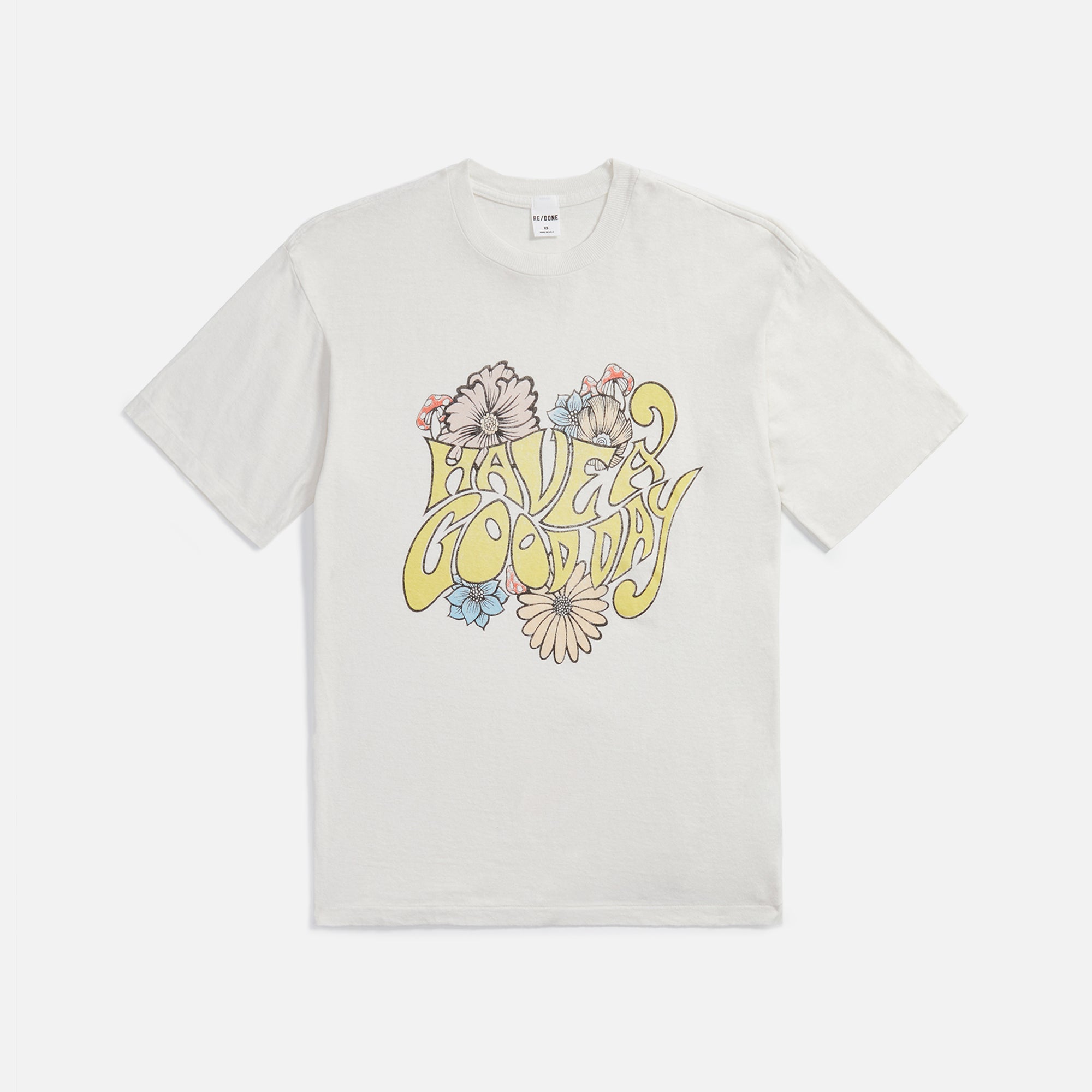 ReDone 90s Easy Tee Have a Good Day - Vintage White – Kith