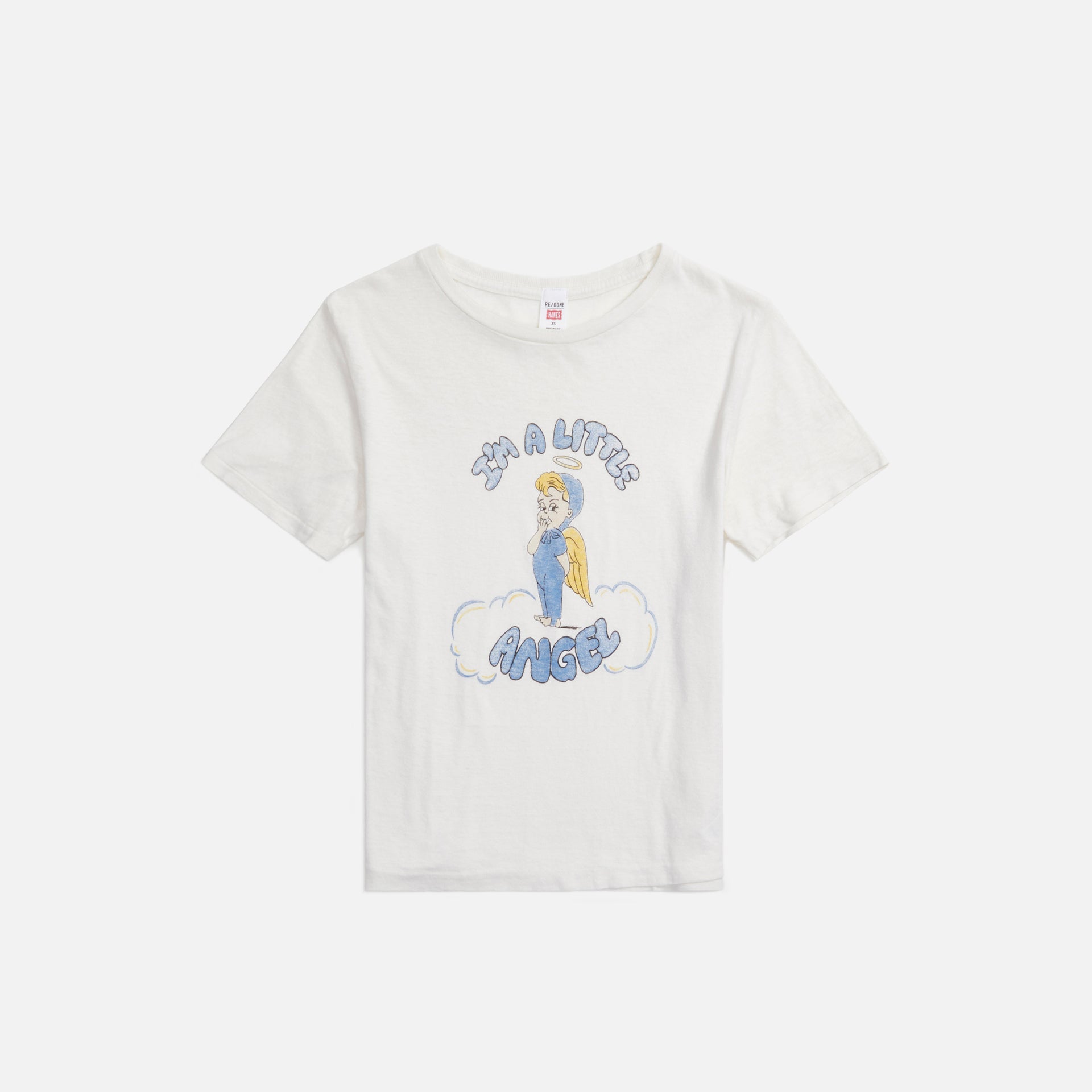 ReDone Classic Tee Little Angel - Vintage White