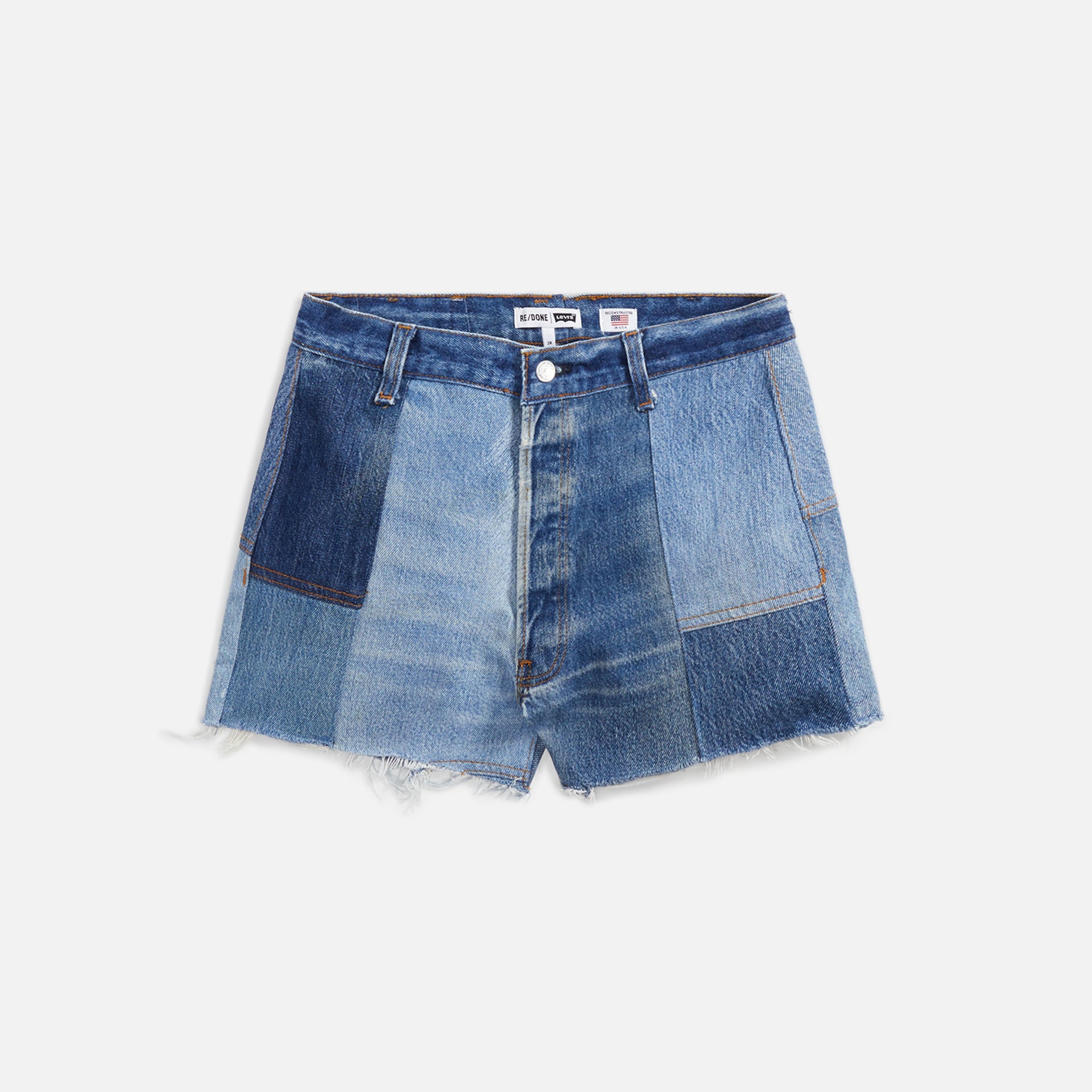 ReDone 70s Patch Short - Indigo