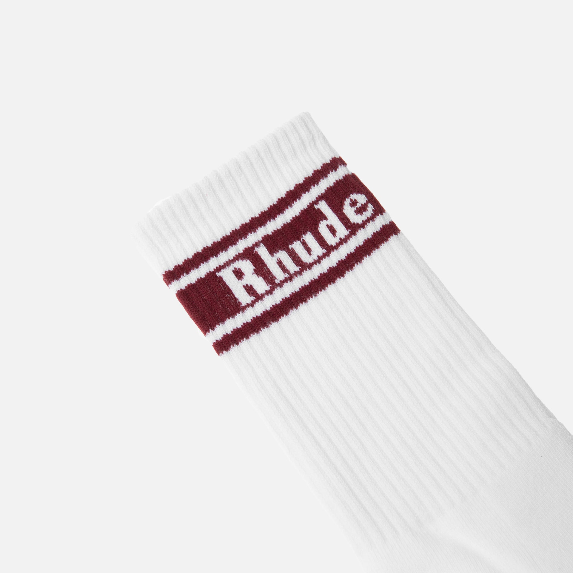 Rhude Stripe Socks - Burgundy