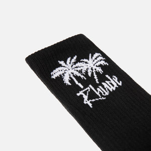 Rhude Palm Tree Socks - Black