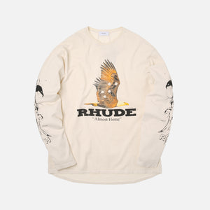 Rhude Almost Home L/S Tee - White