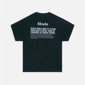 Rhude Graphic Tee Falling For You - Black