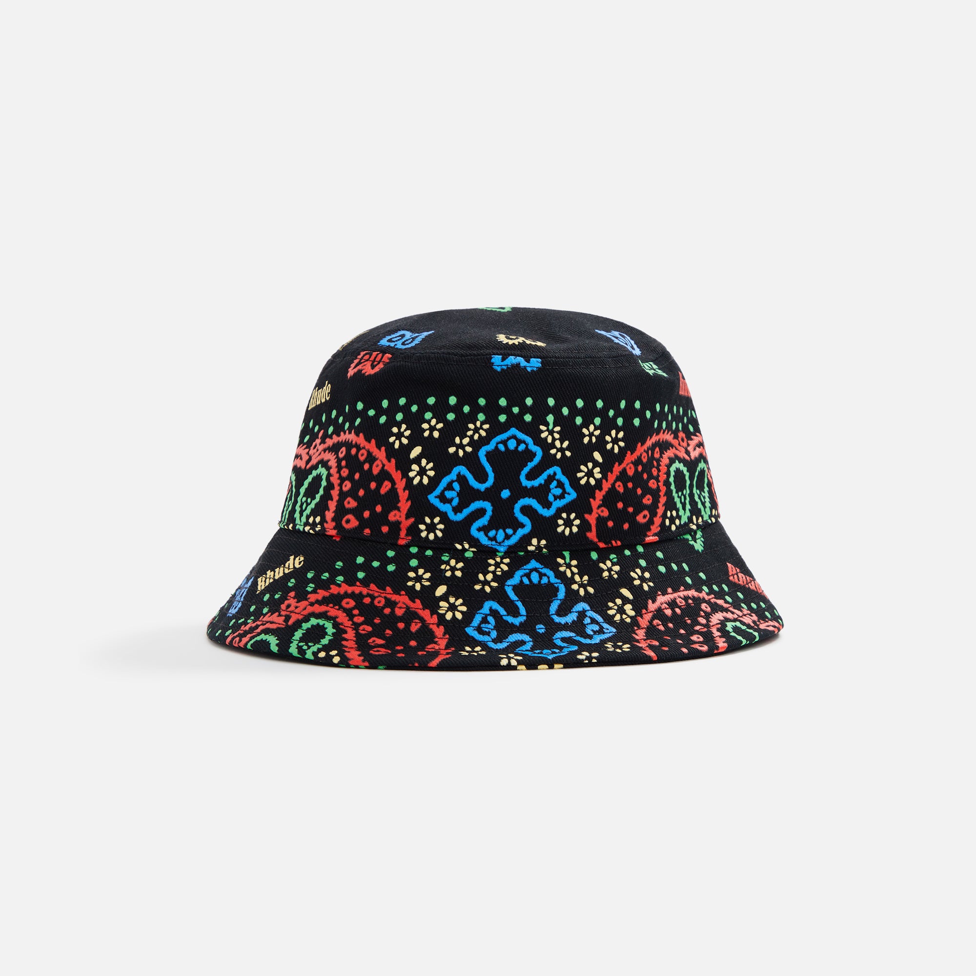 Rhude Bandana Bucket Hat - Black / Blue / Red / Green – Kith