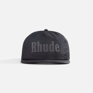Rhude Satin Logo Hat - Black