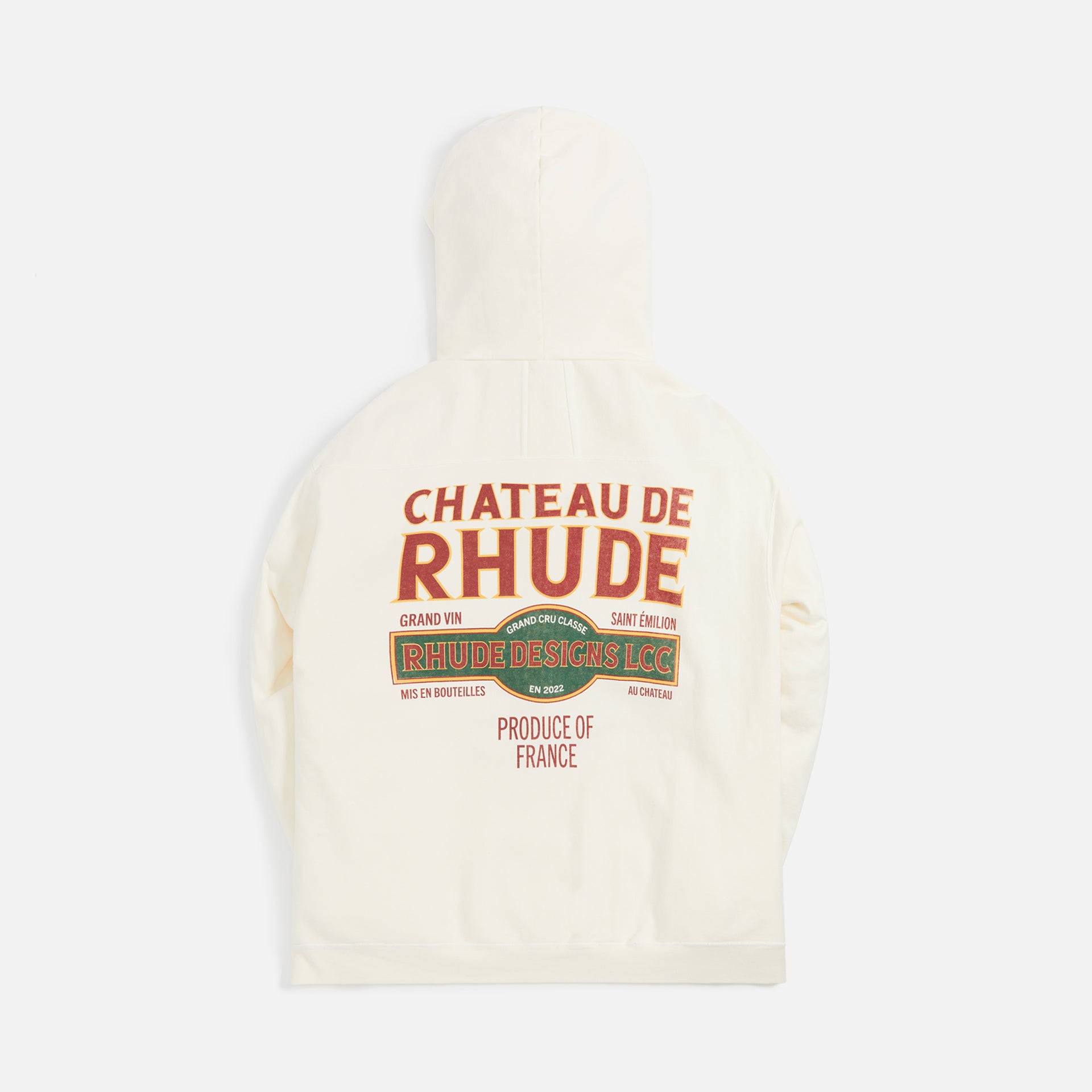 Rhude Chateau De Rhude Hoodie - Vintage White