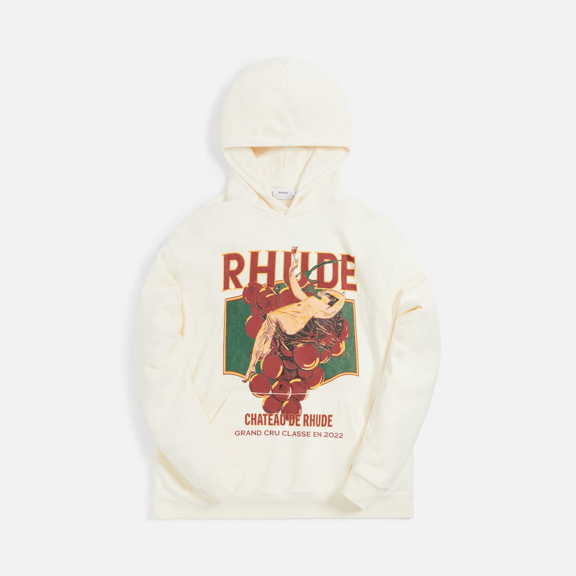 Rhude Chateau De Rhude Hoodie - Vintage White