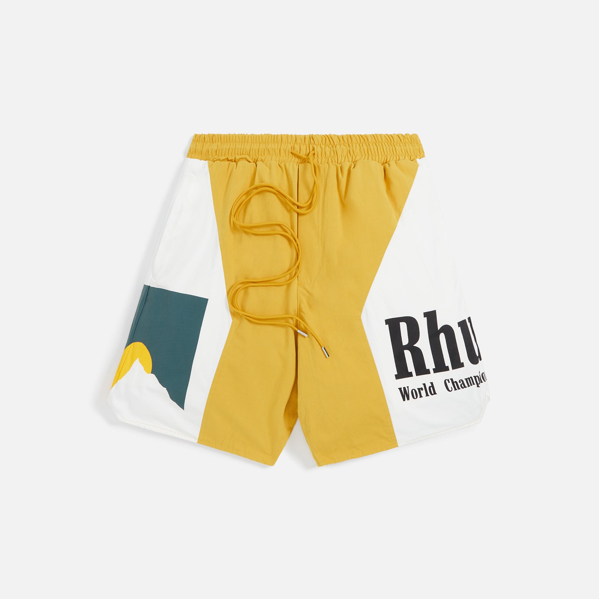 Rhude Panel Logo Short - Mustard