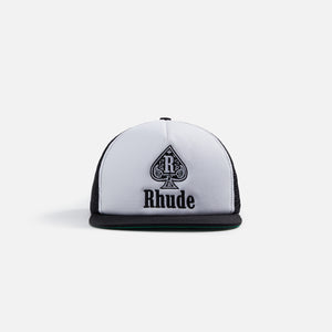 Rhude Spade Trucker Hat - Black/White