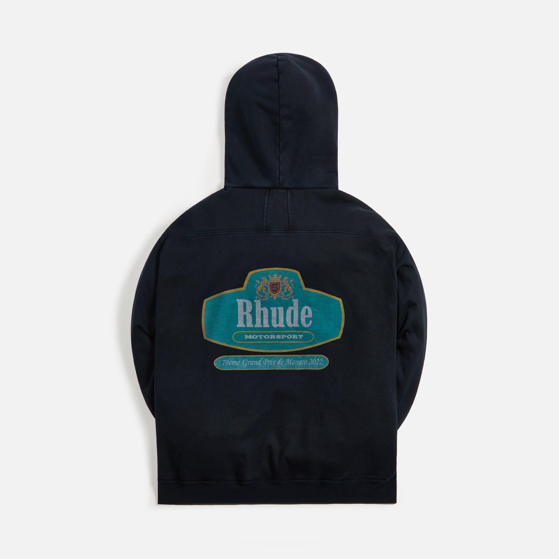 Rhude Racing Crest Hoodie - Vintage Black