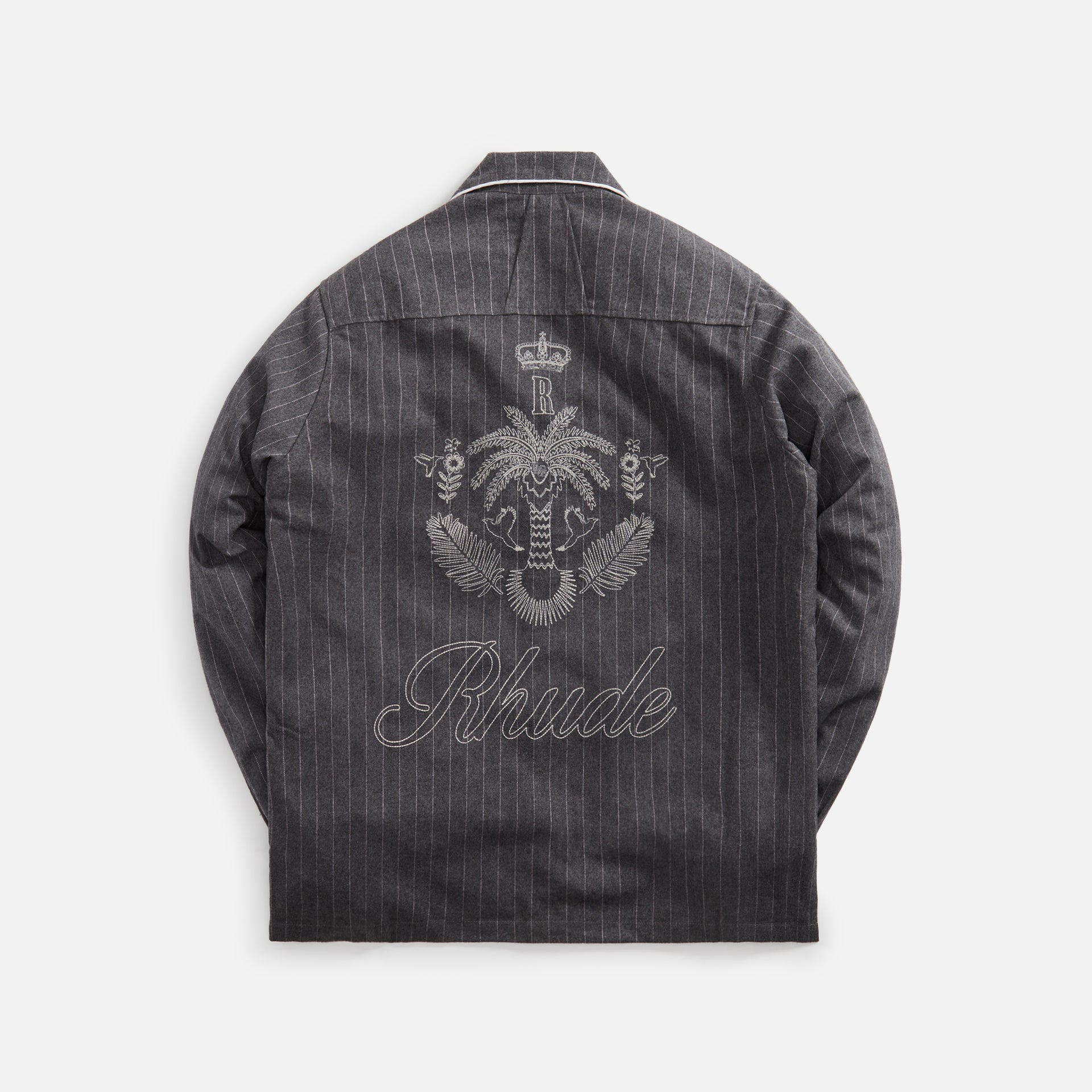 Rhude PJ Long Sleeve Shirt - Black