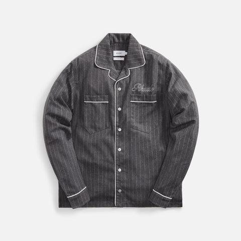 Rhude PJ Long Sleeve Shirt - Black