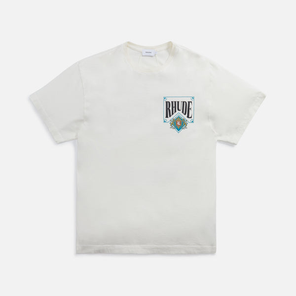 Rhude Card Tee Vintage - White – Kith