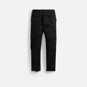 Rhude Linen Cargo Pants - Black