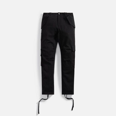 Rhude Linen Cargo Pants - Black