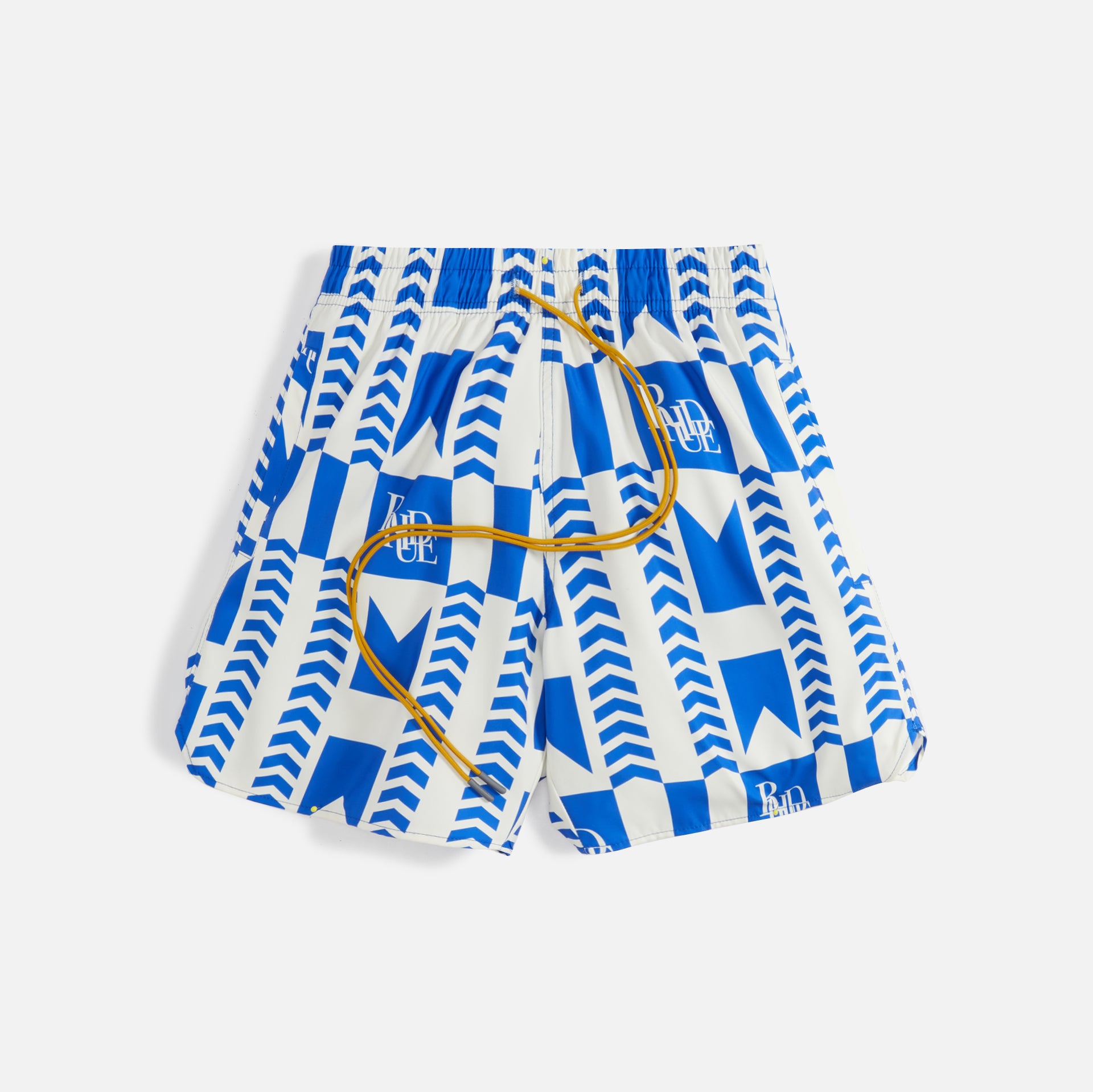 Rhude Blue Grasse Swim Trunks - Blue White