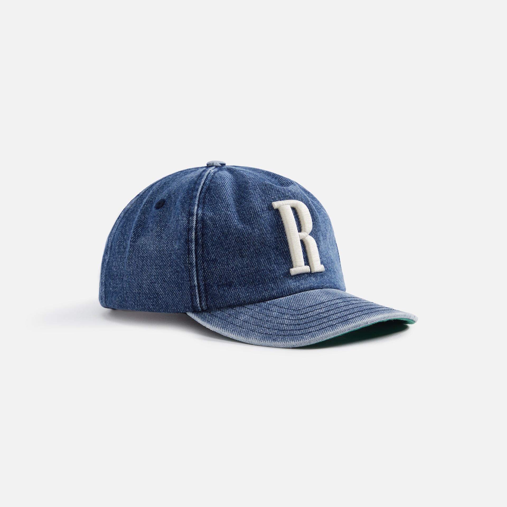 Rhude R Logo Denim Cap - Dark Indigo