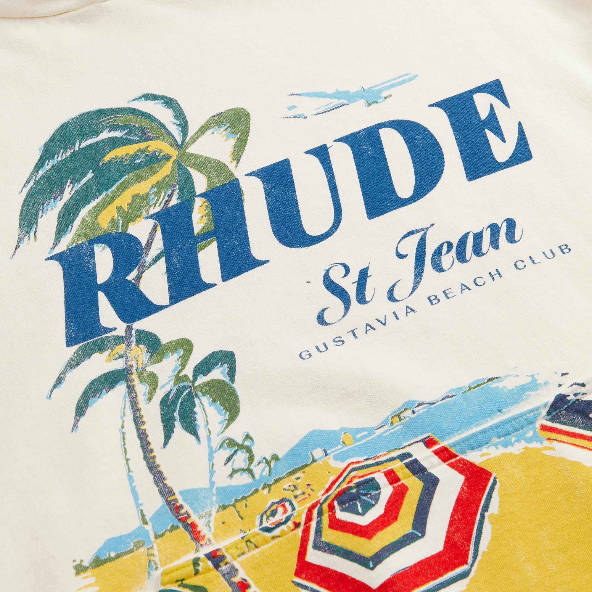 トップス Rhude Beach Club Hoodie Vintage White Rhude-Beach-Club-Hoodie-
