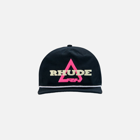 Rhude Logo Hat - Black / Pink