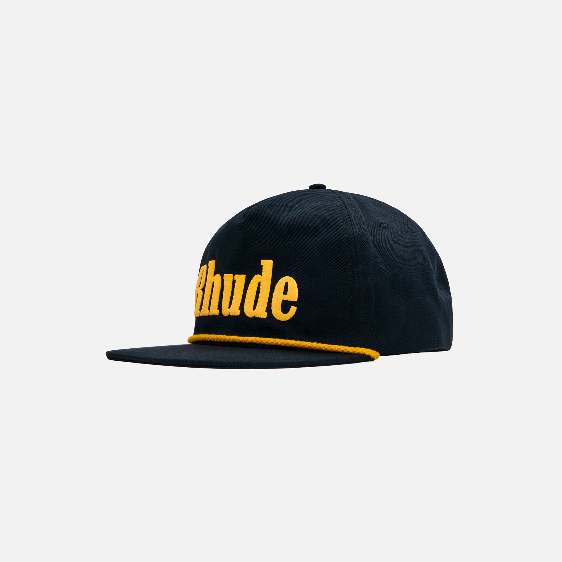 Rhude Logo Hat - Black / Yellow