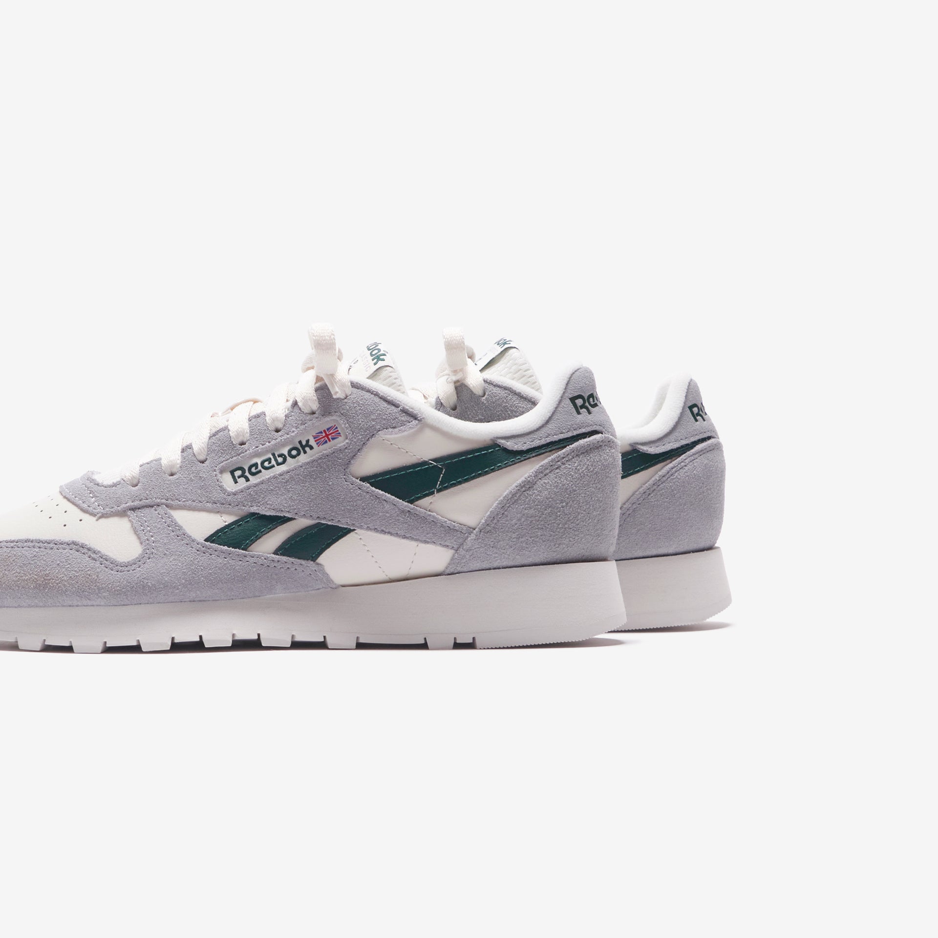 Reebok Classic Leather Suede Vintage - Pure Grey 3 / Dark Green