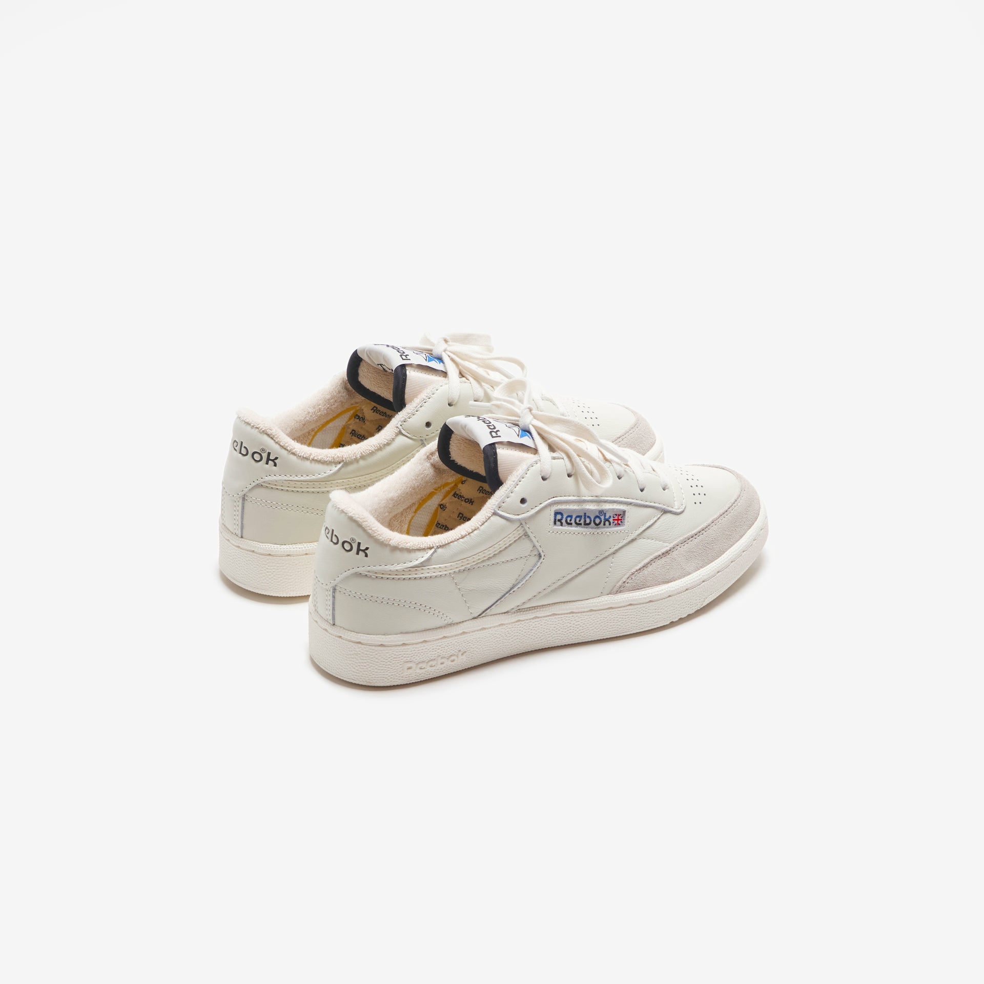 Reebok Club C 85 Vintage Split Logo - Chalk / Black / Vector Blu