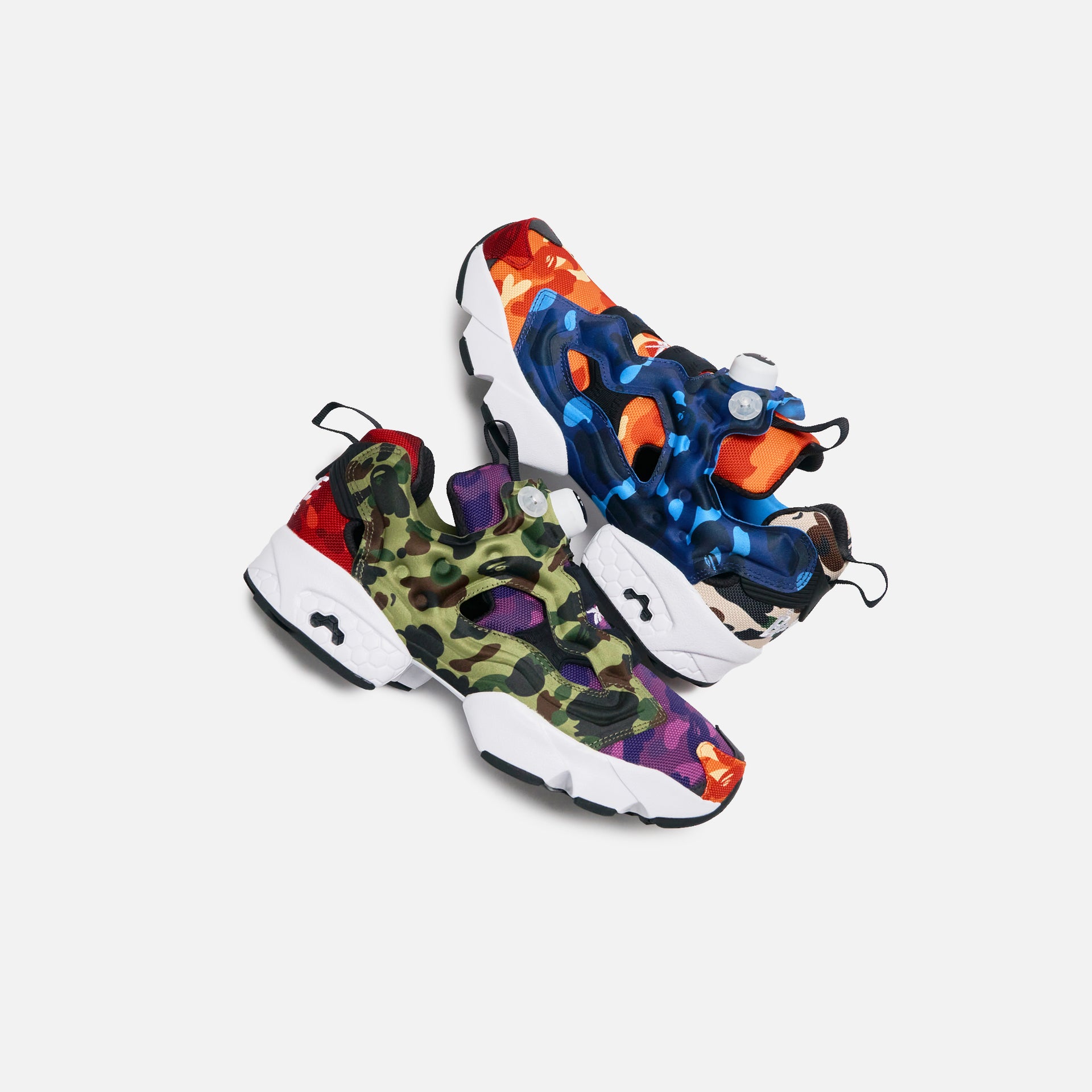 Reebok Bape Instapump Fury - White / Black