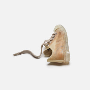 Rick Owens WMNS Scarpe Pelle Low Sneakers - Natural / Clear