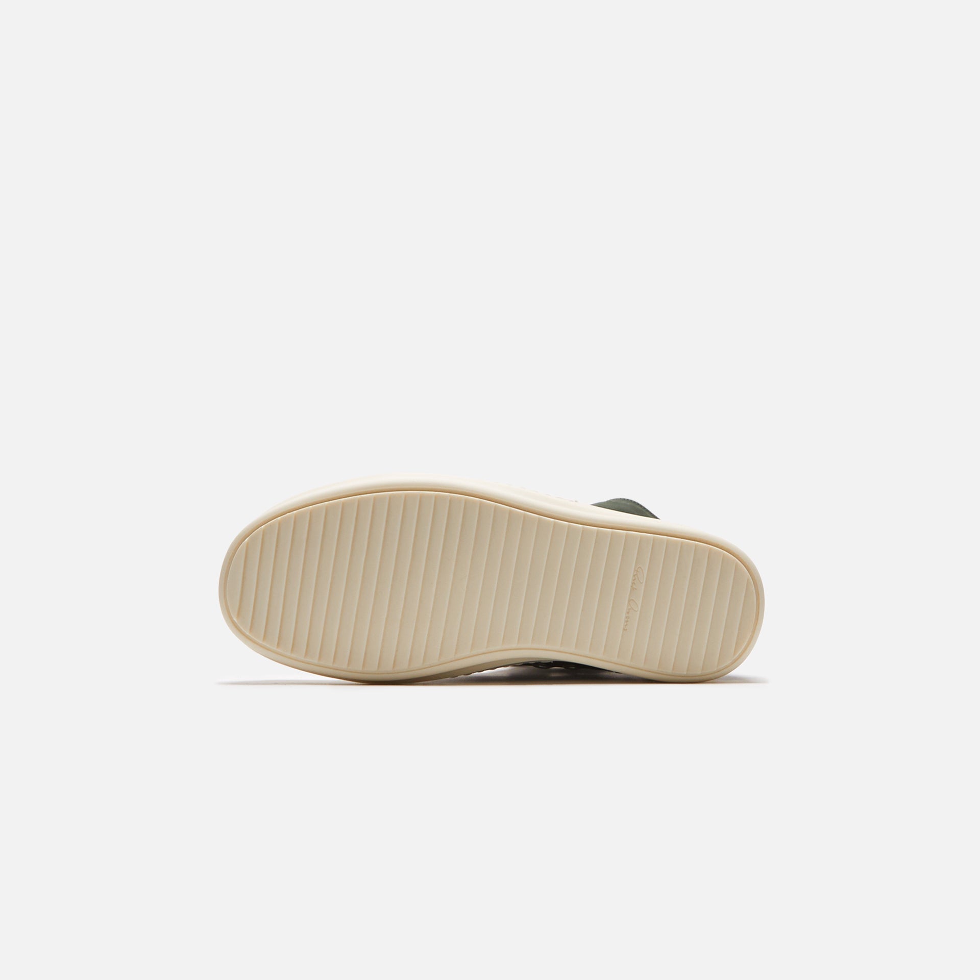 Rick Owens WMNS Scarpe Pelle Sneakers - Moss / Milk