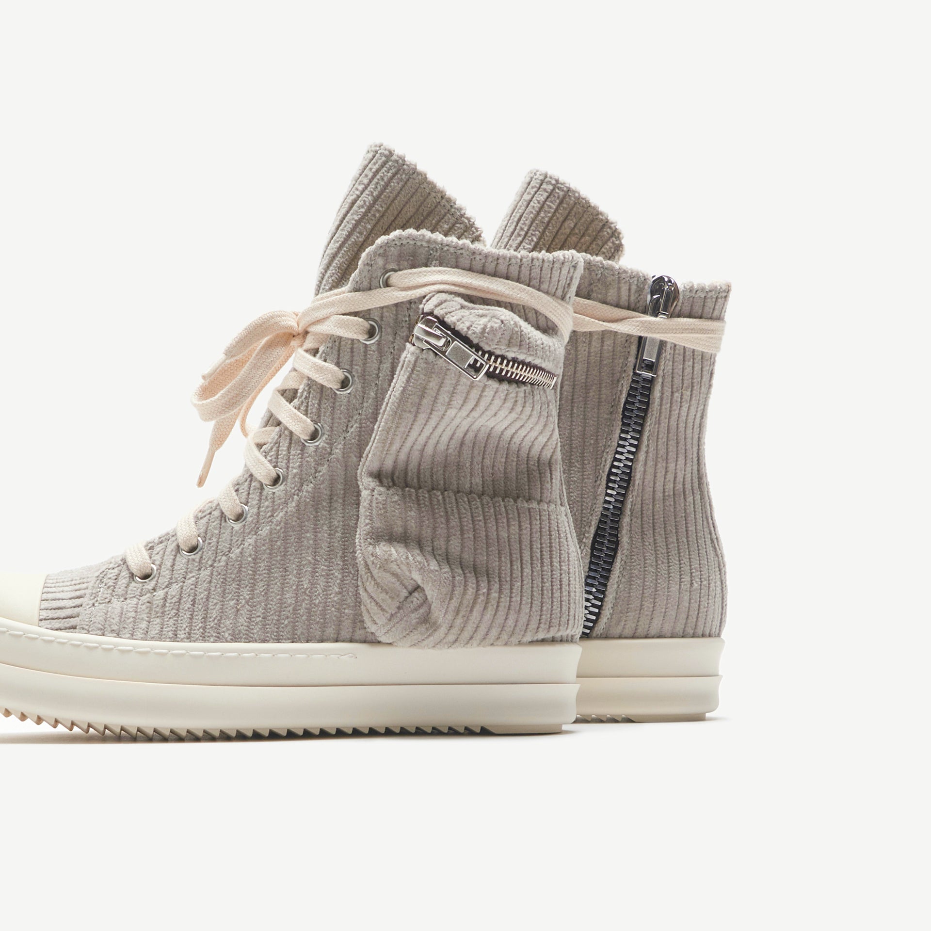 Rick Owens Wmns Scarpe Cargo Sneakers - Pearl / Milk