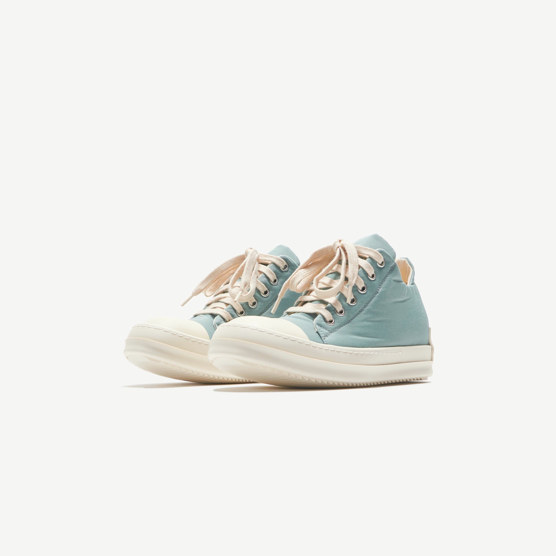 Rick Owens Wmns Scarpe Low Sneakers - Aqua / Milk