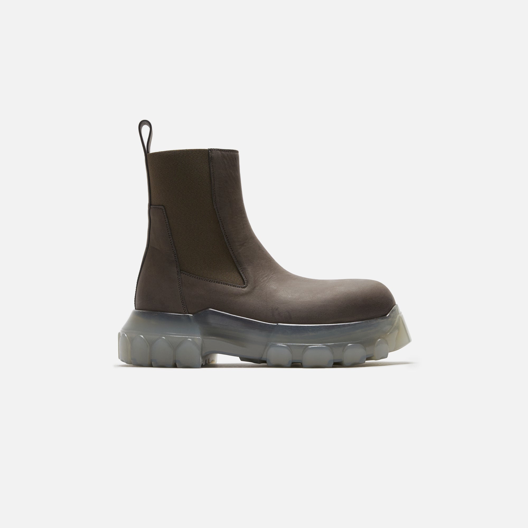 Rick Owens Stivali Pelle Beatle Bozo Tractor - Dust / Clear – Kith