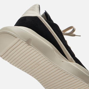 Rick Owens Scarpe Pelle Geth Runner - Black / Milk – Kith