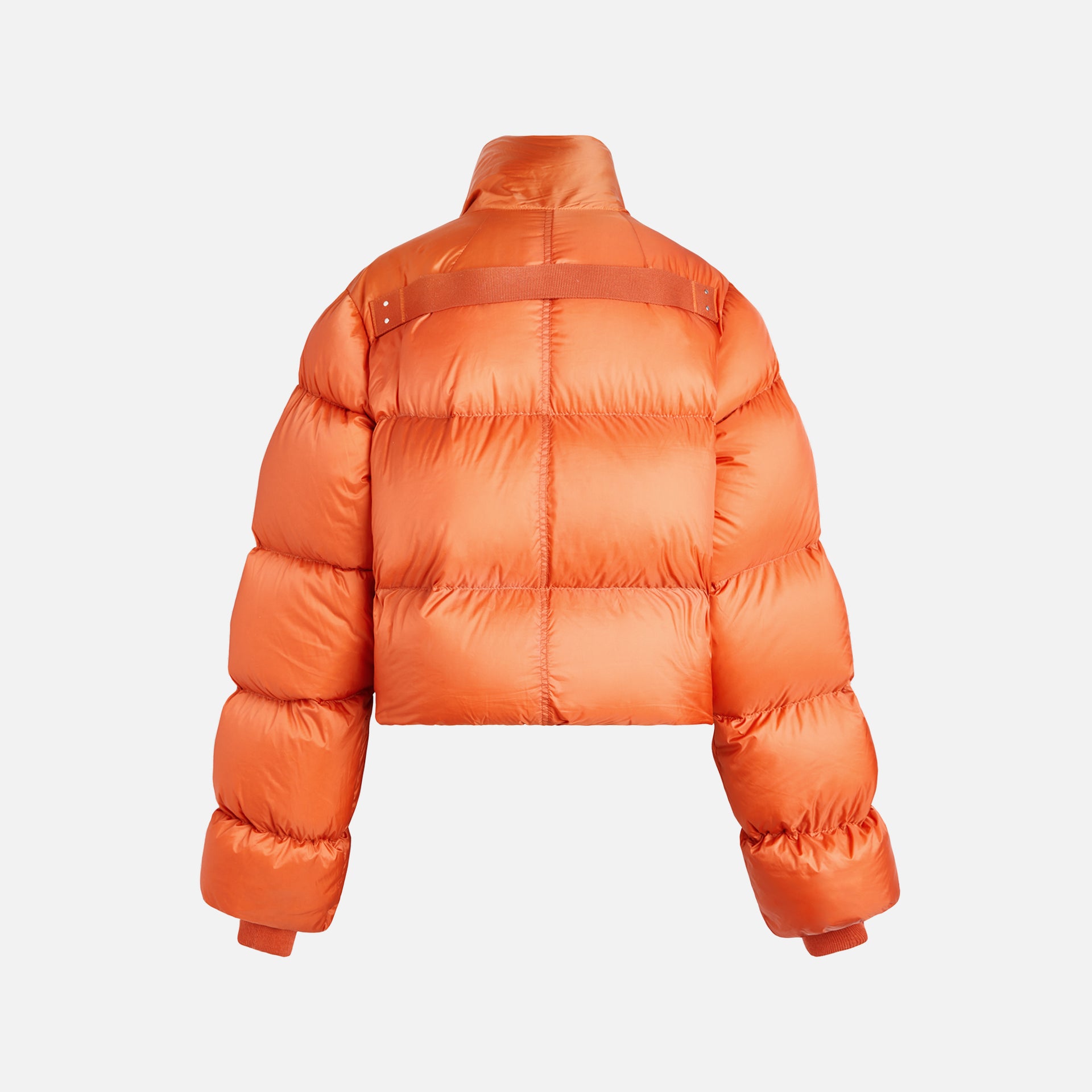 Rick Owens Funnel Neck Down Jacket - Orange